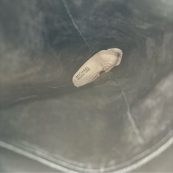 Michael Kors Lesley suede Boots Knee-High Black Heels - Picture 9 of 10